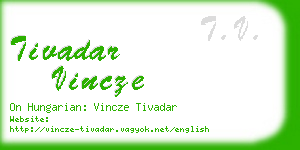 tivadar vincze business card